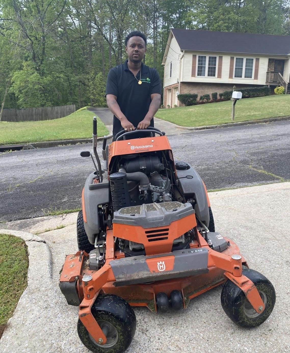 Husqvarna commercial stand-on mower