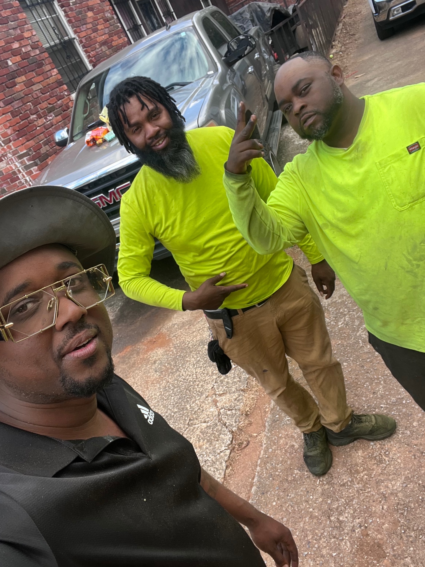 Gerald and the Young's Landscaping crew